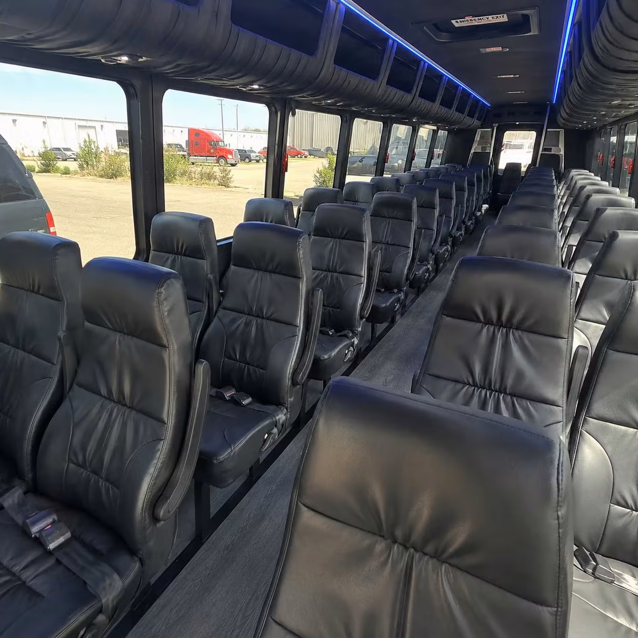 25 passenger minibus inside
